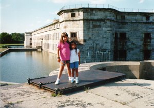 Kids at Fort Delaware